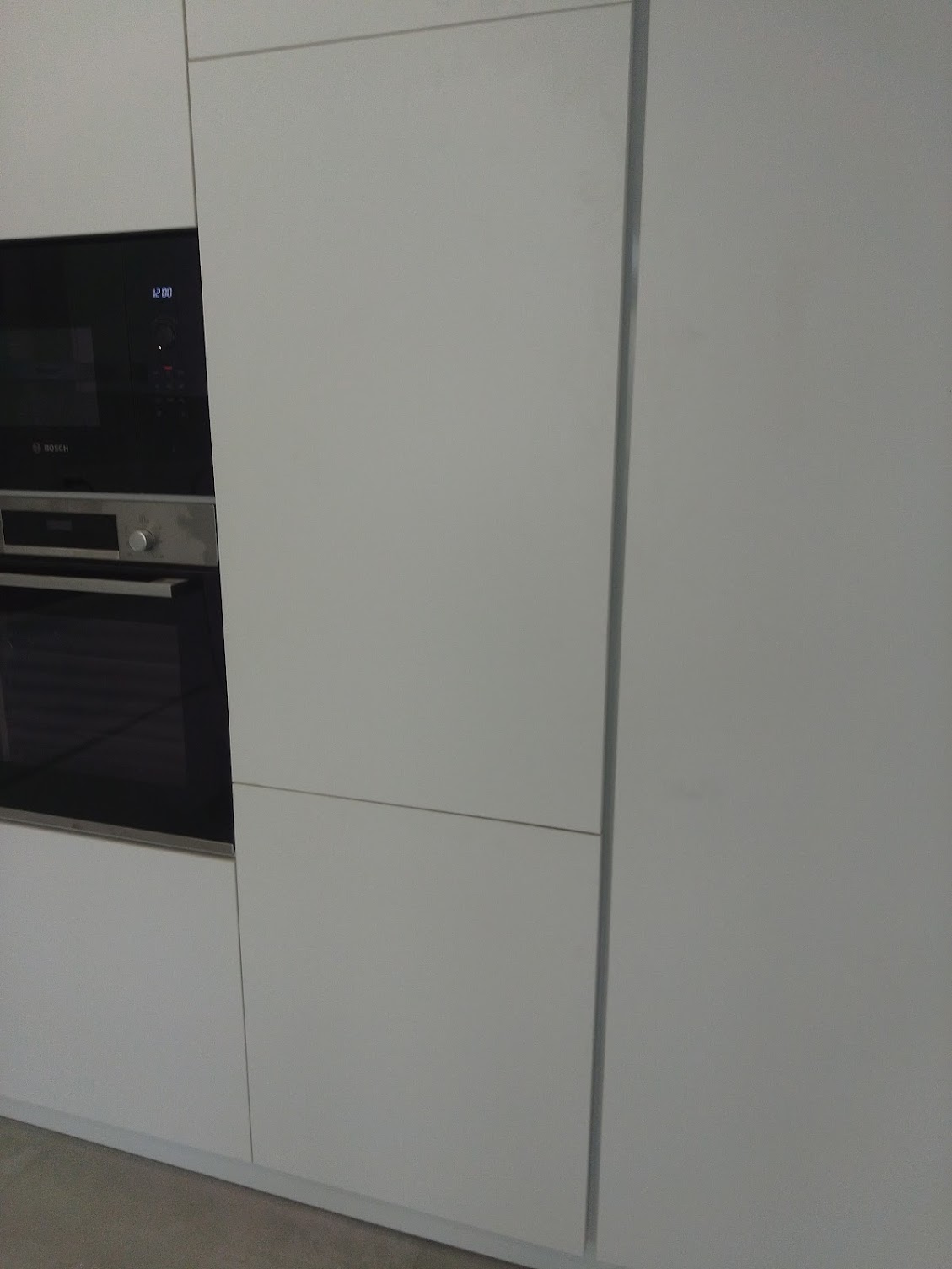 Projeto 3 — segundo ângulo da cozinha moderna lacada